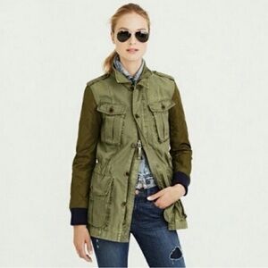 📌 J Crew Boyfriend Fatigue Women's Quilted Utility Jacket